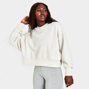 Nike Women's Plush Cropped Crewneck Sweatshirt